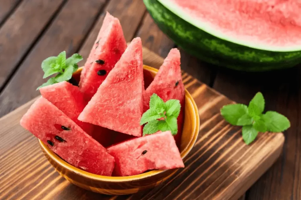 watermelon in bowl
